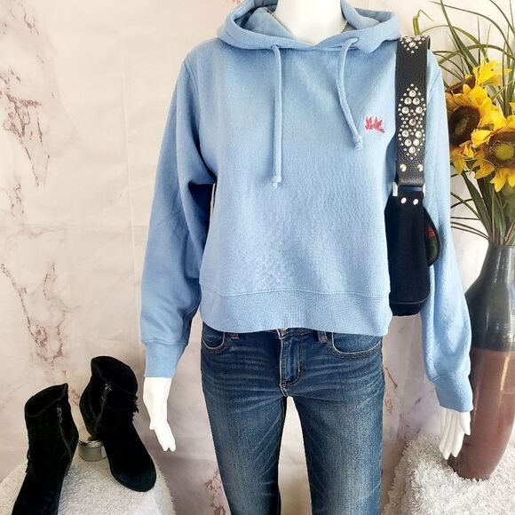 Sub Urban Riot soft knit blue hoodie - Picture 2 of 7